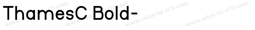 ThamesC Bold字体转换